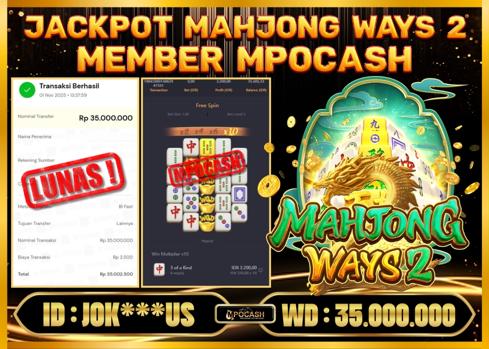MPOCASH JACKPOT MAHJONG WAYS 2